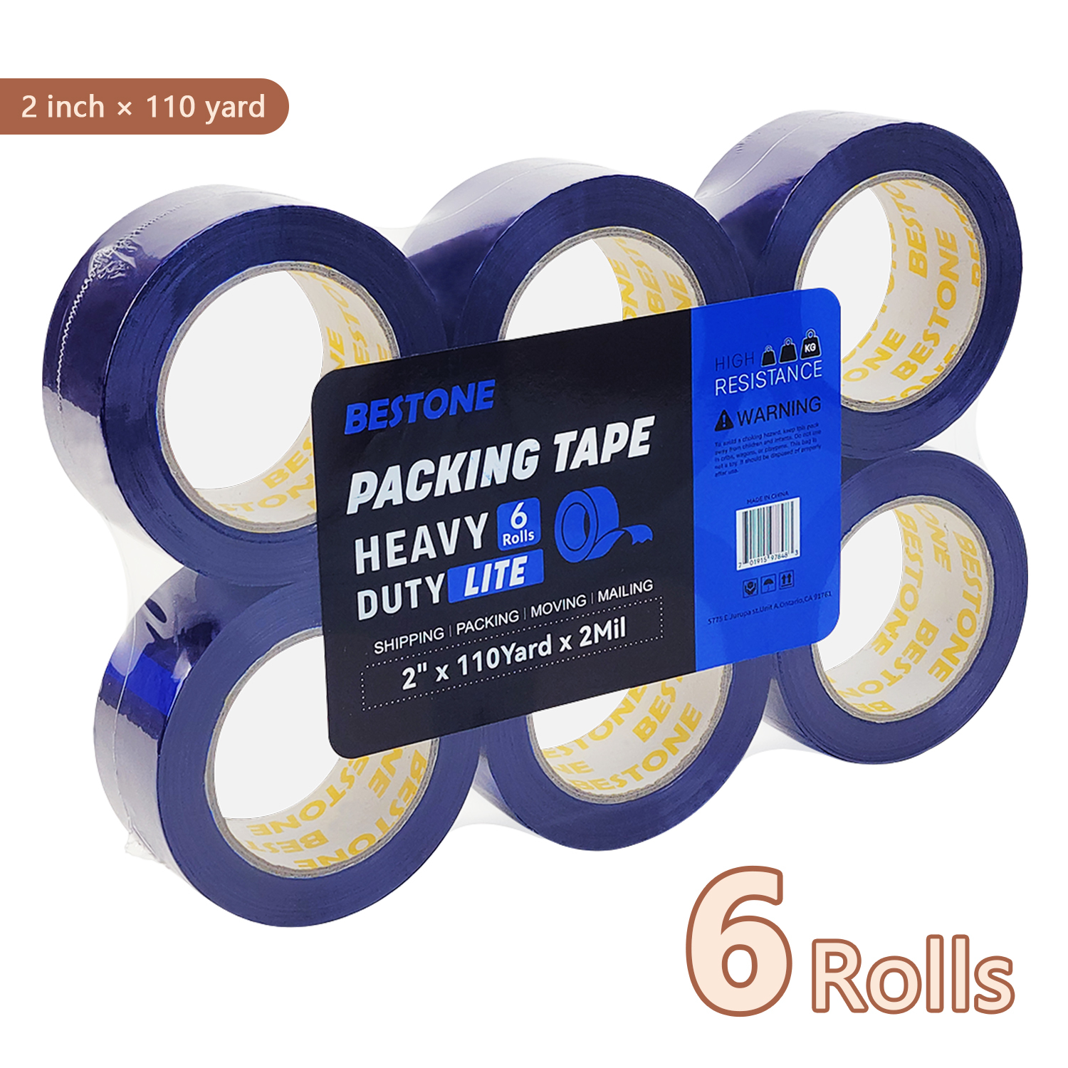 BESTONE®Tape 2inx110Yx2Mil Dark Blue-usbestone