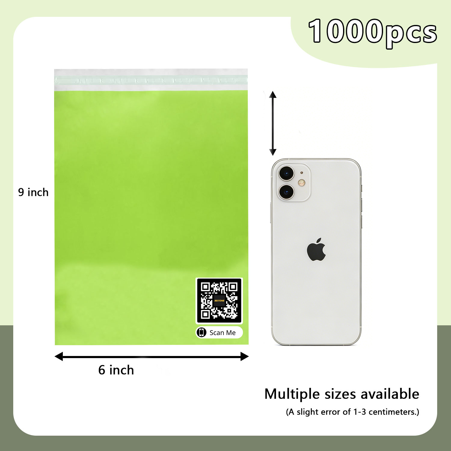 6" x 9" Poly Mailers - 1000 PCS Bulk Pack - Self-Sealing Shipping Envelopes-BESTONE®