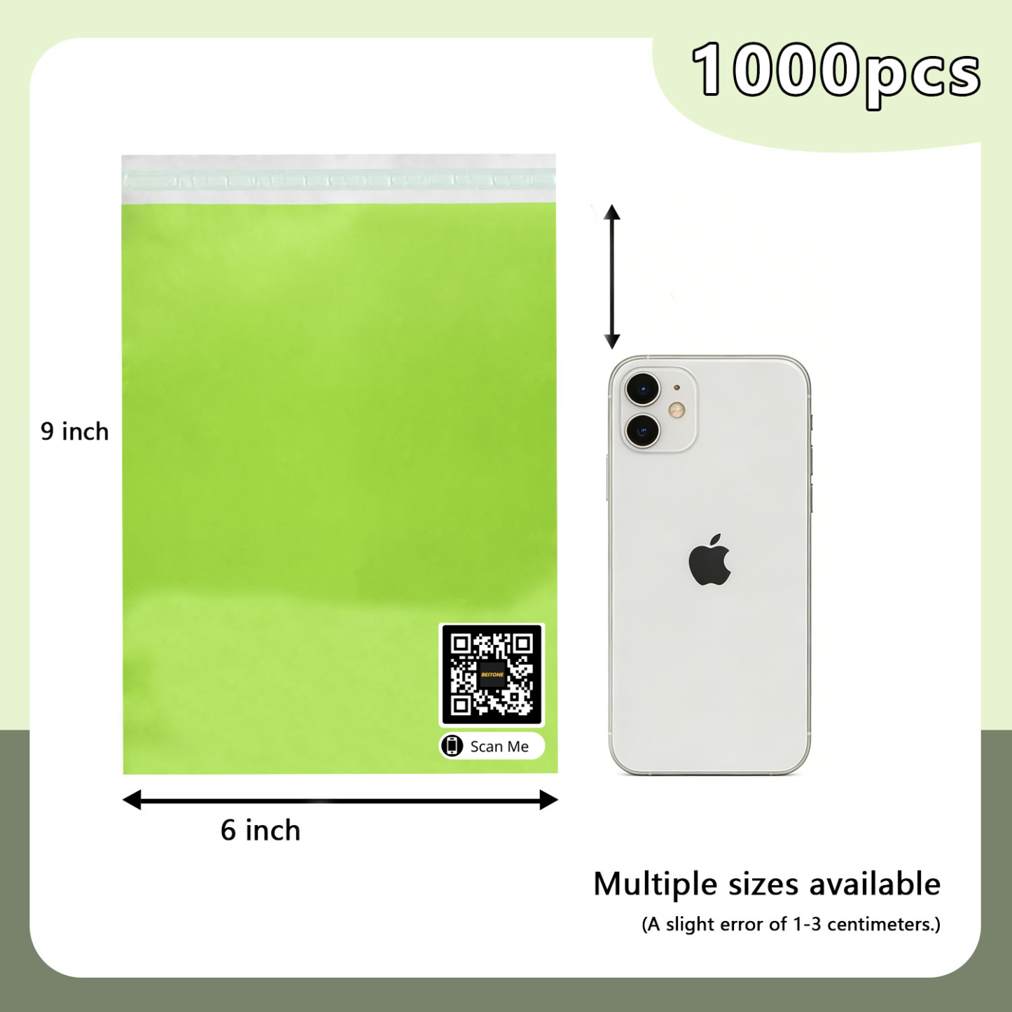 6" x 9" Poly Mailers - 1000 PCS Bulk Pack - Self-Sealing Shipping Envelopes-BESTONE®