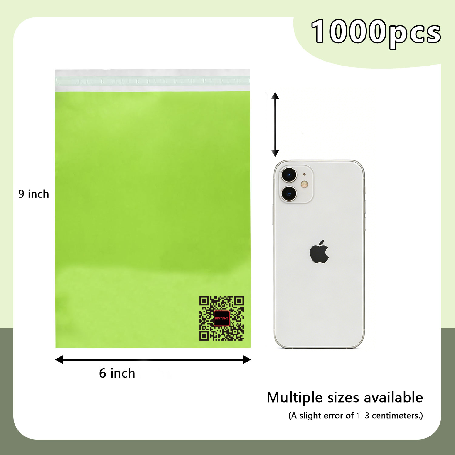 6" x 9" Poly Mailers - 1000 PCS Bulk Pack - Self-Sealing Shipping Envelopes-BESTONE®