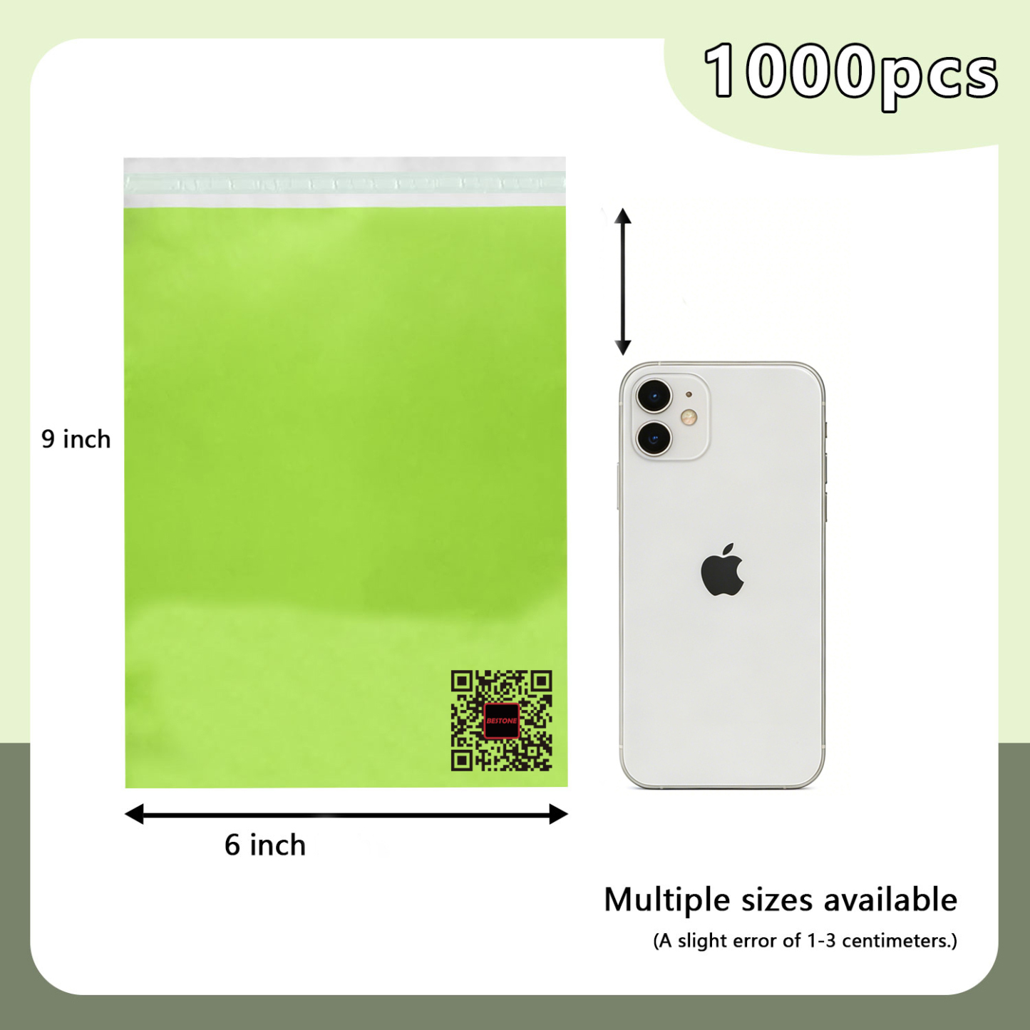 6" x 9" Poly Mailers - 1000 PCS Bulk Pack - Self-Sealing Shipping Envelopes-BESTONE®