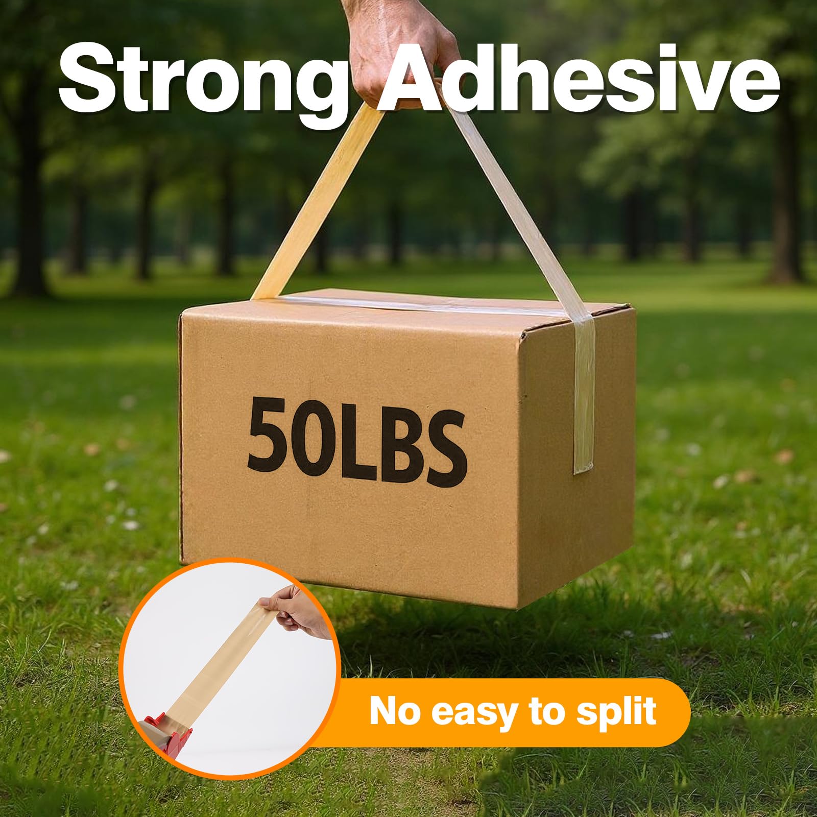 2" x 110 Yard x 2 Mil Brown Packing Tape