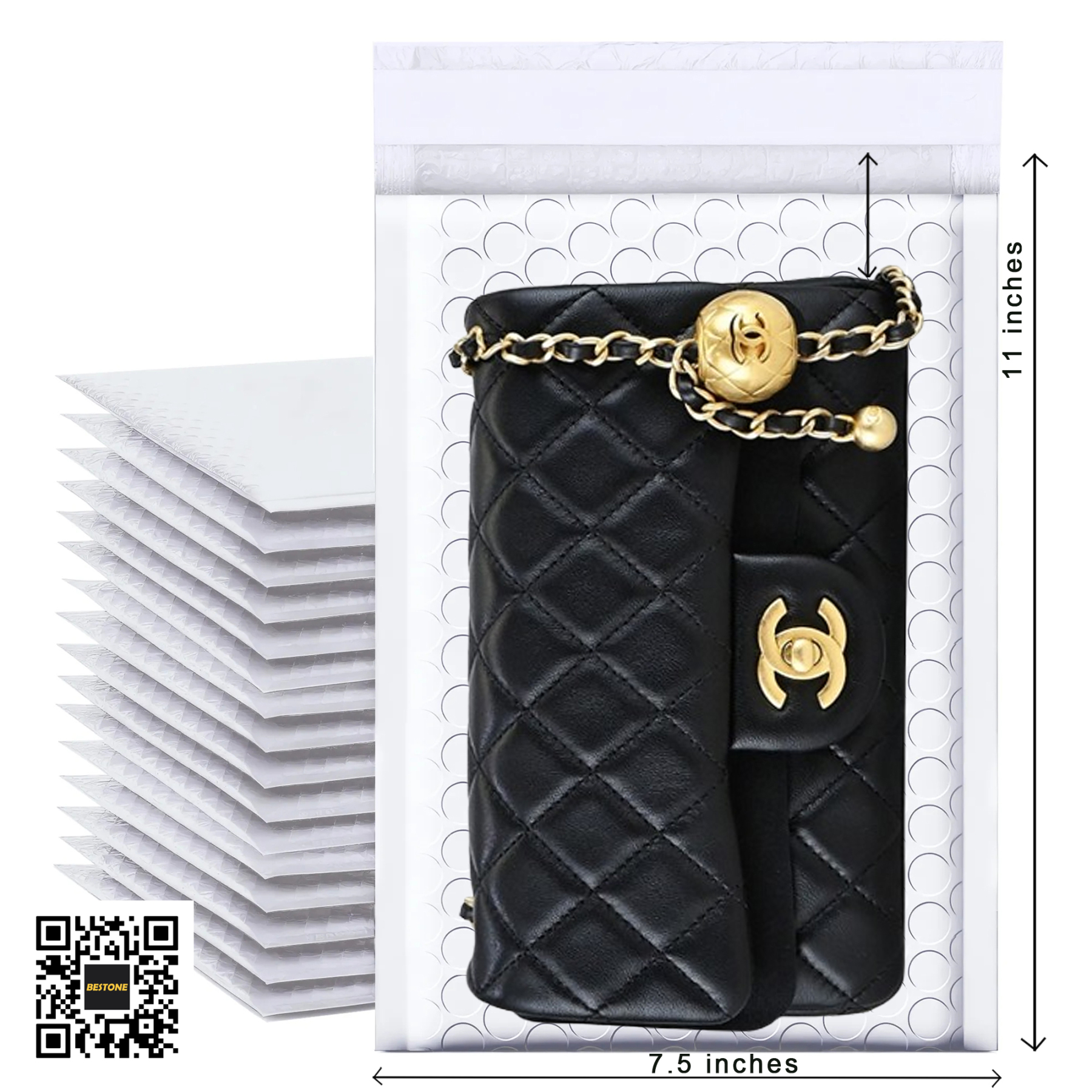 7.5" x 11" Bubble Mailers - 100 PCS Bulk Pack-BESTONE®