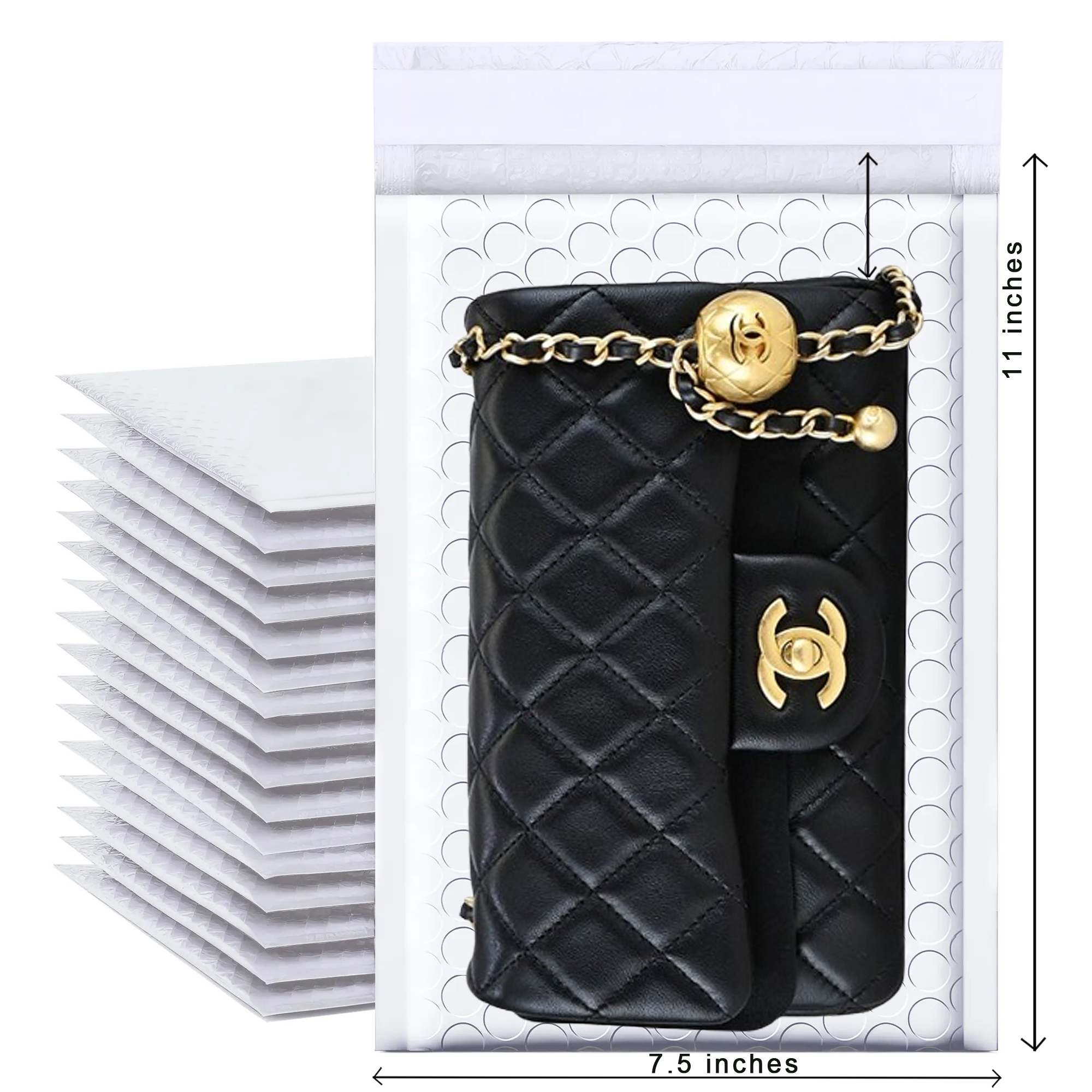 7.5" x 11" Bubble Mailers - 100 PCS Bulk Pack