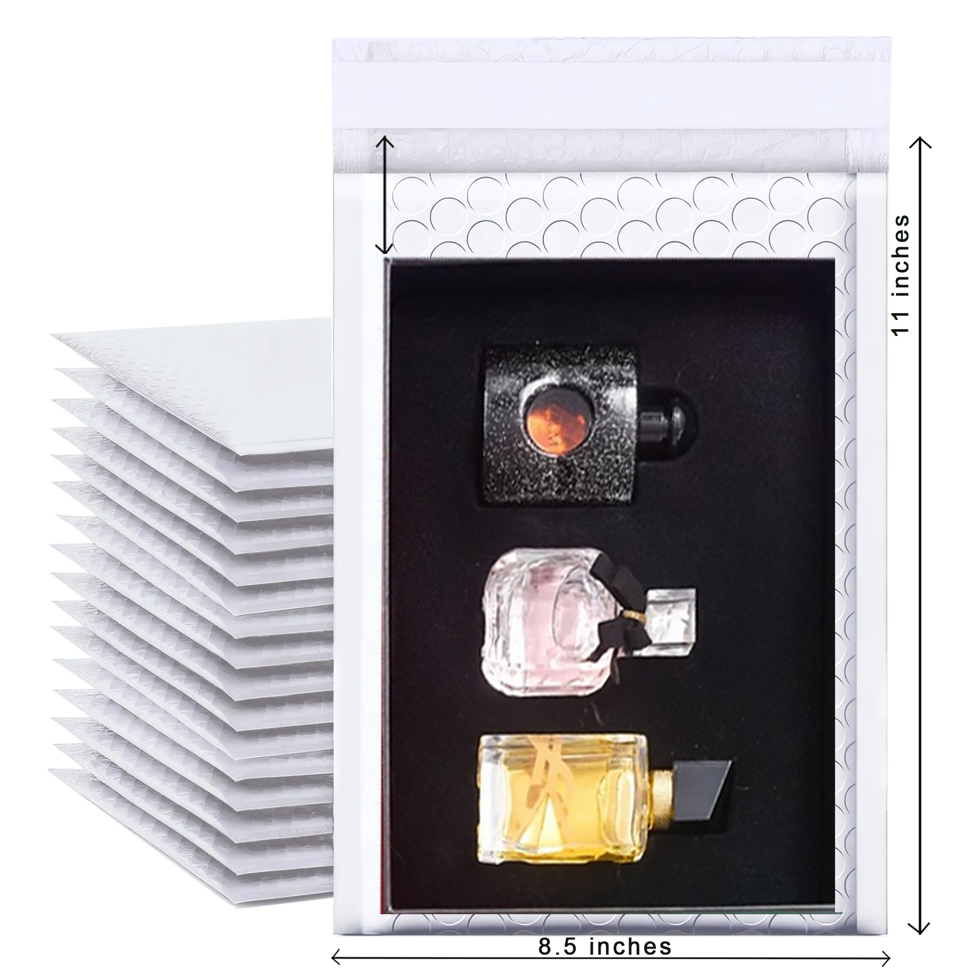 8.5" x 11" Bubble Mailers - 100 PCS Bulk Pack