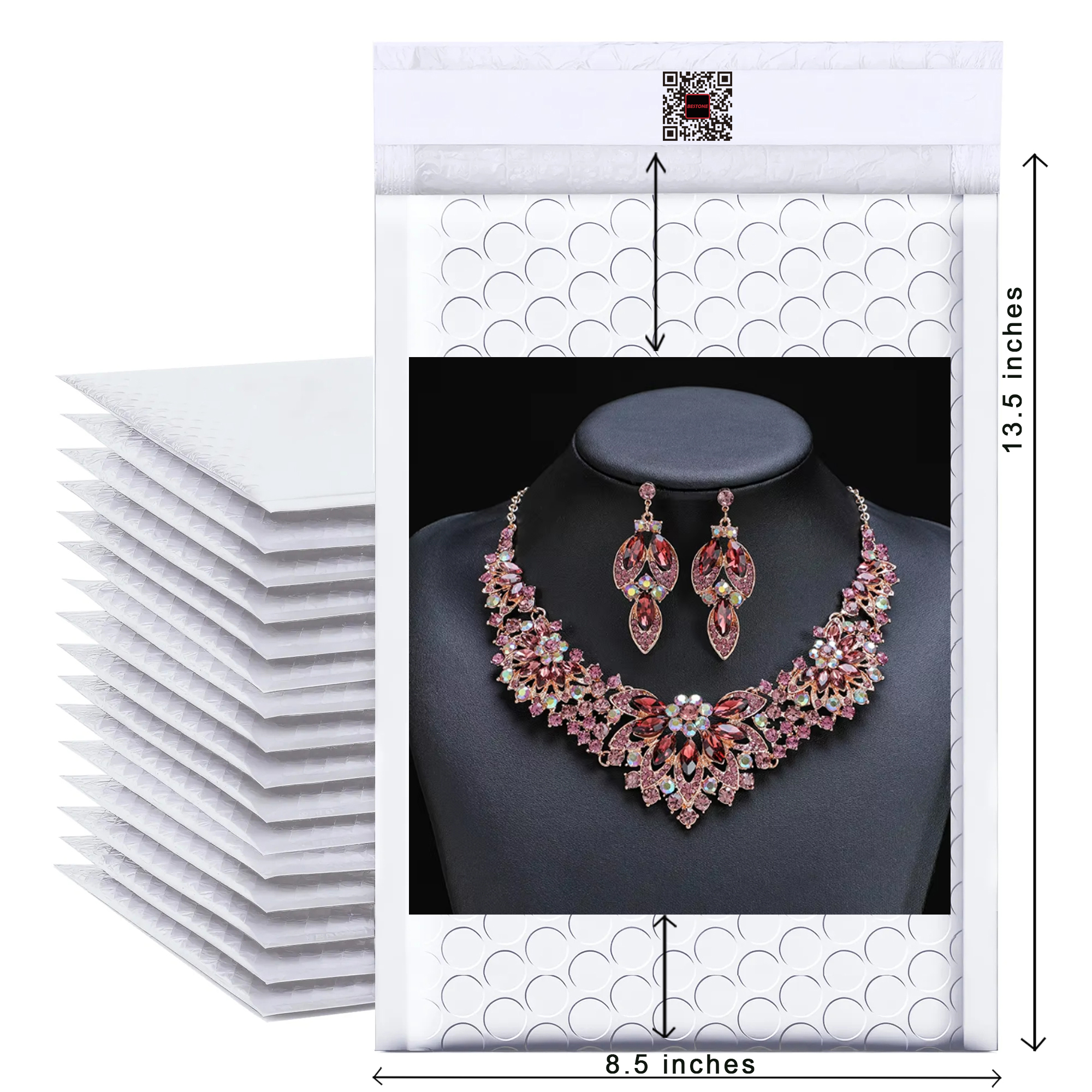 8.5" x 13.5" Bubble Mailers - 100 PCS Bulk Pack-BESTONE®