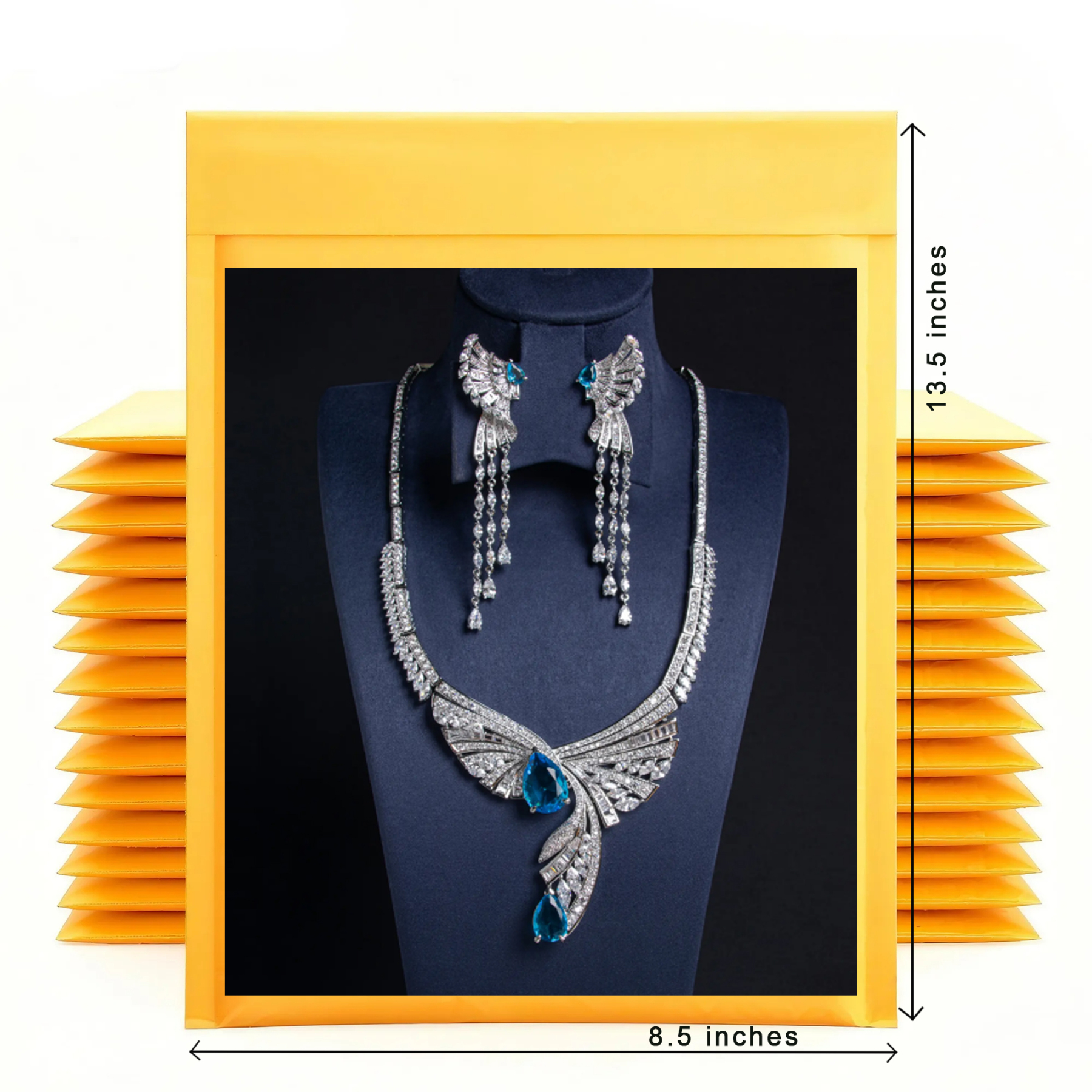 8.5" x 13.5" 100 Pack Kraft Bubble Mailers - Tear-Resistant Self-Sealing Shipping Bags