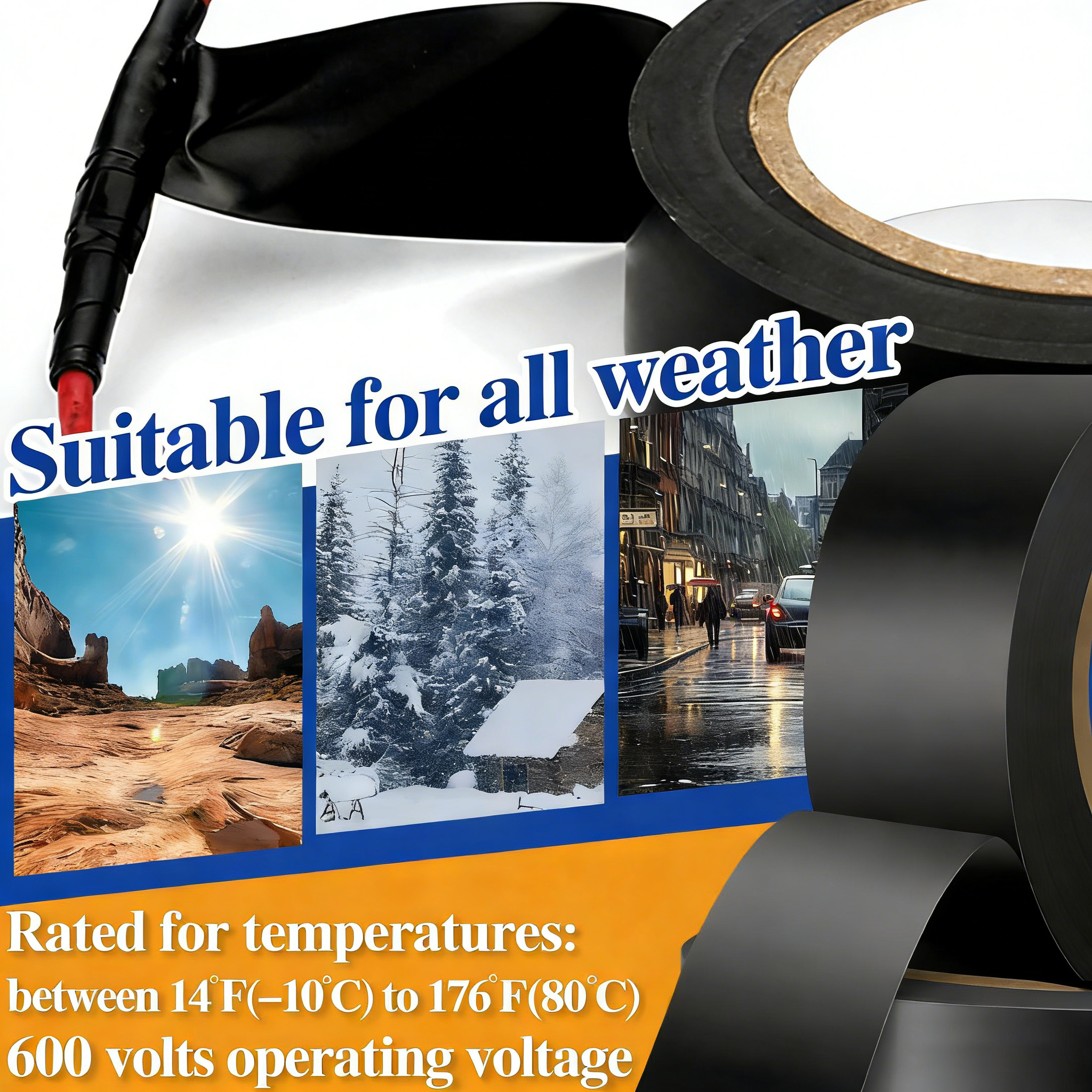 2" x 110 Yard x 2 Mil Black Packing Tape