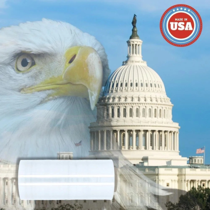 80 GA x 22" x 5000' Mechanical Stretch Film - PSBM Biodegradable Industrial Strength Pallet Wrap (1 Roll/Case)-BESTONE®