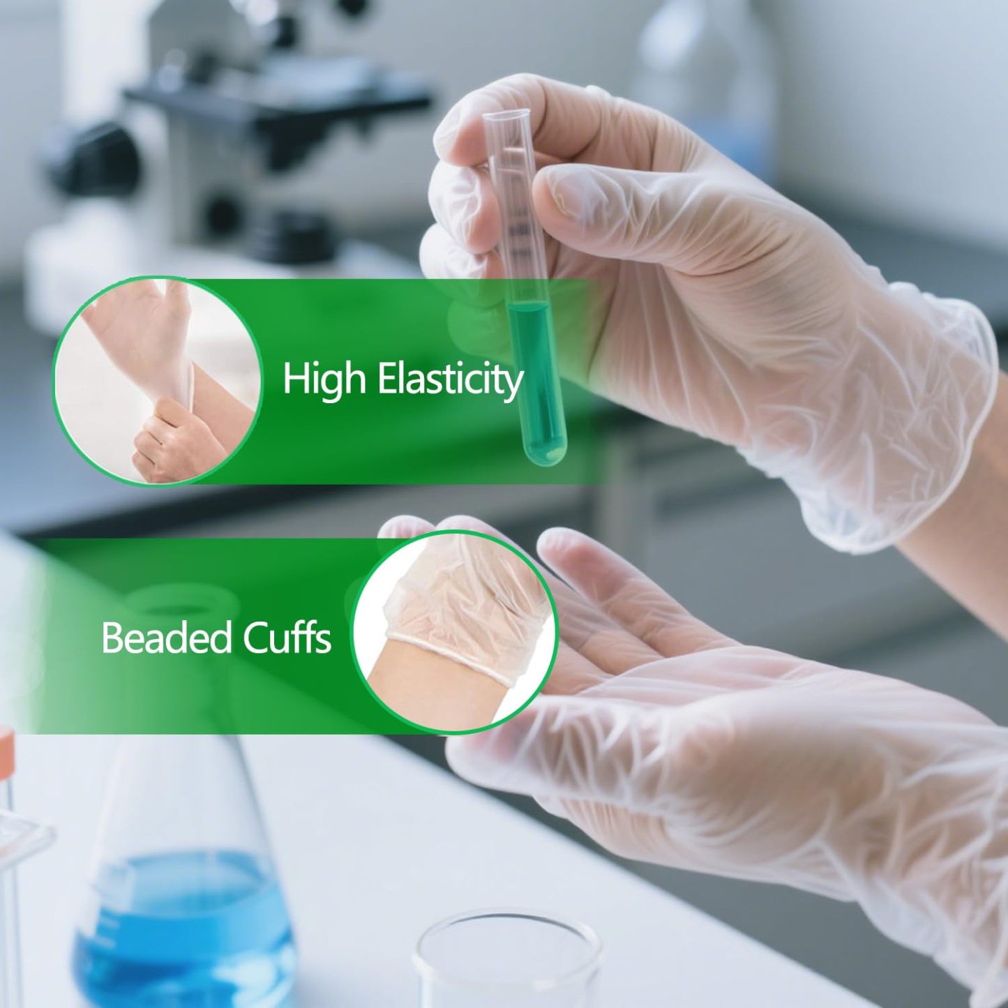 Vinyl Gloves 100-Count Boxes, Multi-Use for Cleaning & Cooking-BESTONE®