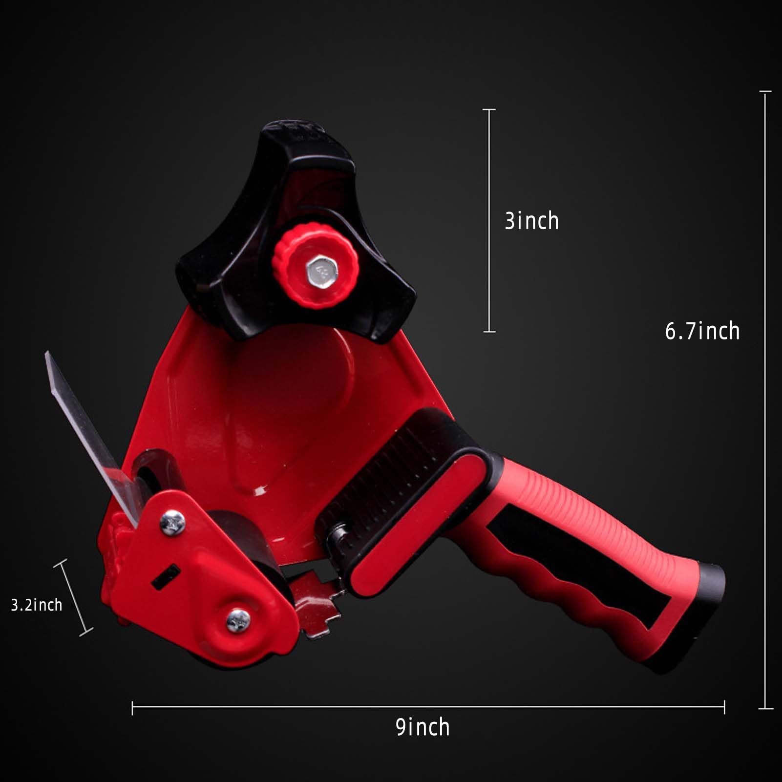 2" Light-Duty Packing Tape Dispenser Gun (Red) – Handheld Sealing Tool for Shipping, Moving & Box Sealing-BESTONE®