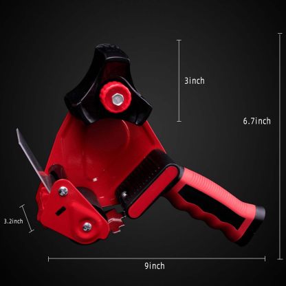2" Light-Duty Packing Tape Dispenser Gun (Red) – Handheld Sealing Tool for Shipping, Moving & Box Sealing-BESTONE®