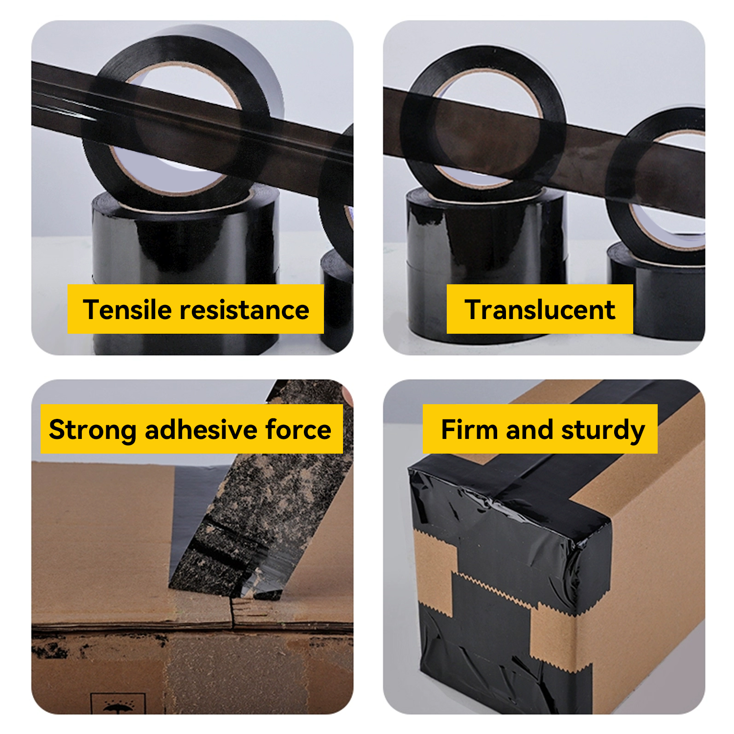 BESTONE®Tape 2"x110Yardx2Mil Black-usbestone