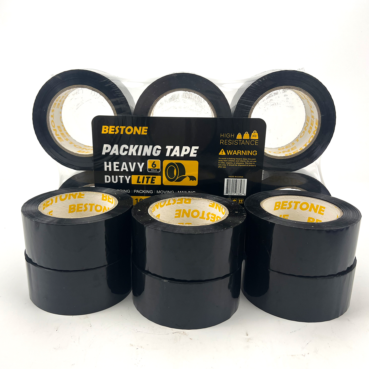 BESTONE®Tape 2"x110Yardx2Mil Black-usbestone