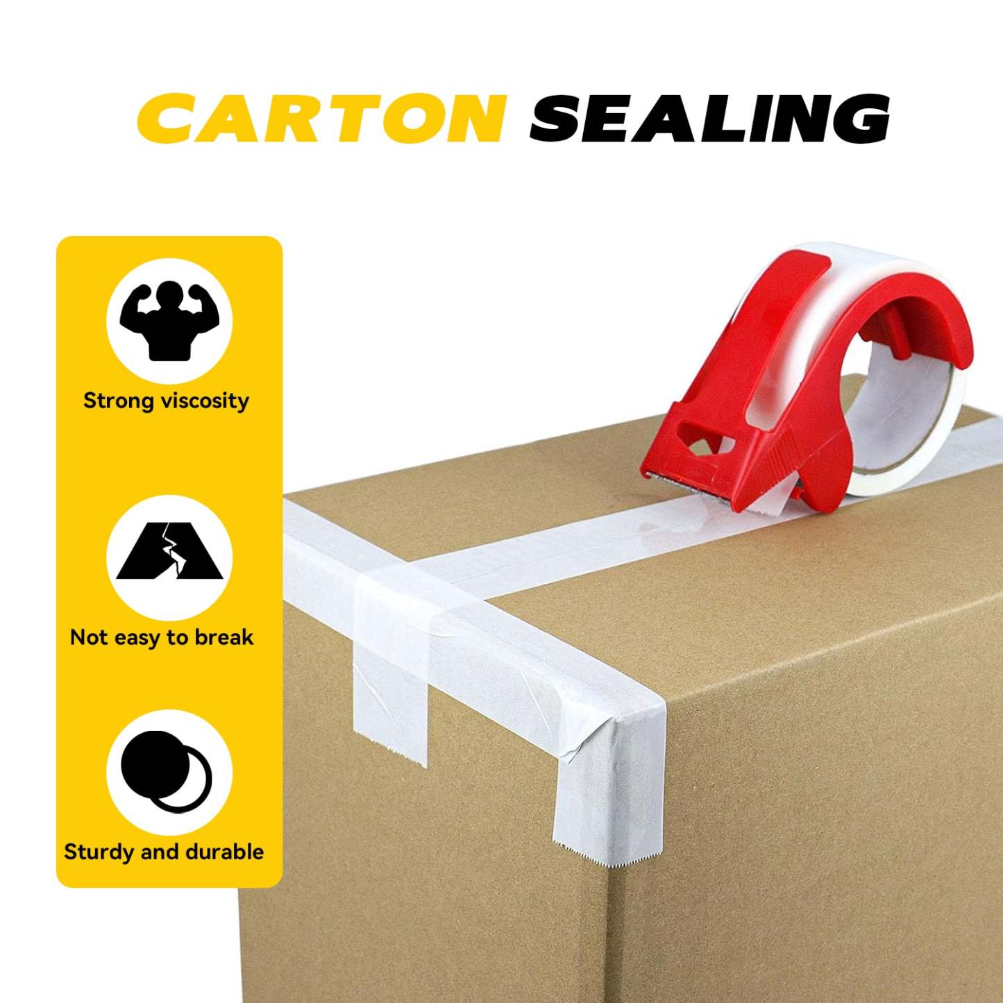 BESTONE®Tape 2"x110Yardx2Mil White-usbestone