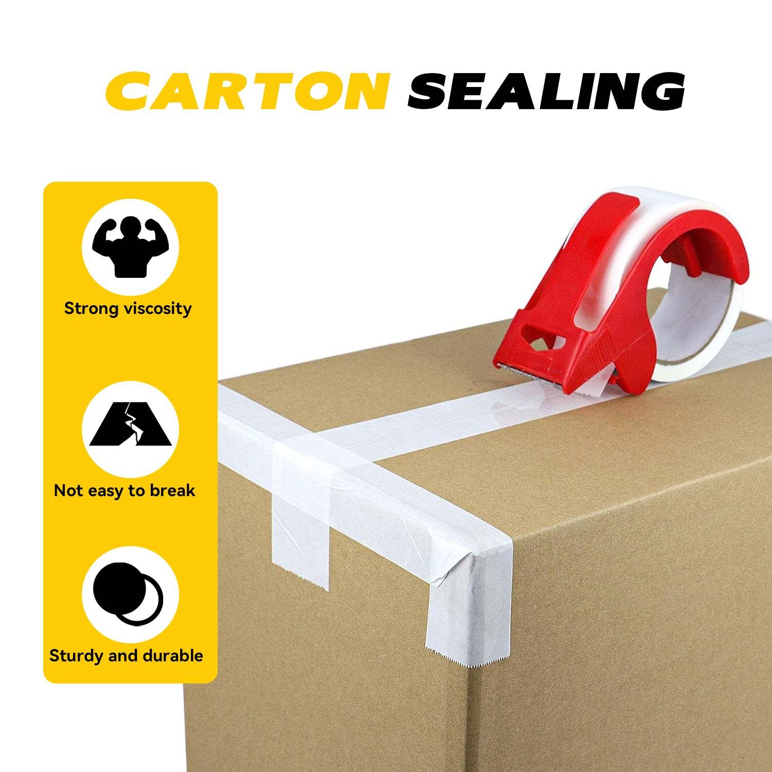 BESTONE®Tape 2"x110Yardx2Mil White-usbestone