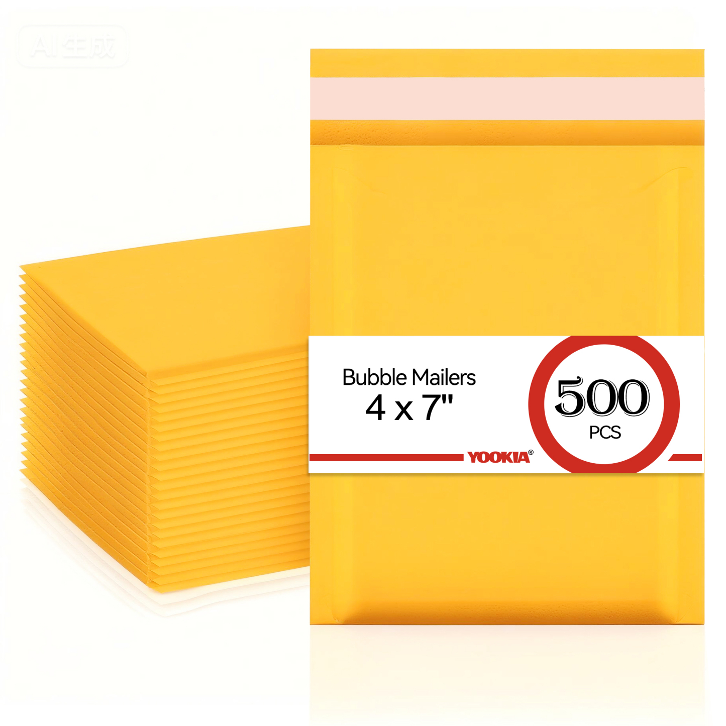 4" x 7" Kraft Bubble Envelopes - Eco-Friendly Waterproof Padded Shipping Mailers