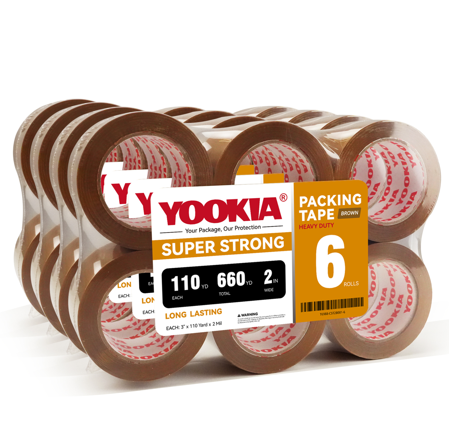 BESTONE® 3" x 110 Yard x 2 Mil 24 Rolls Brown Packing Tape-BESTONE®