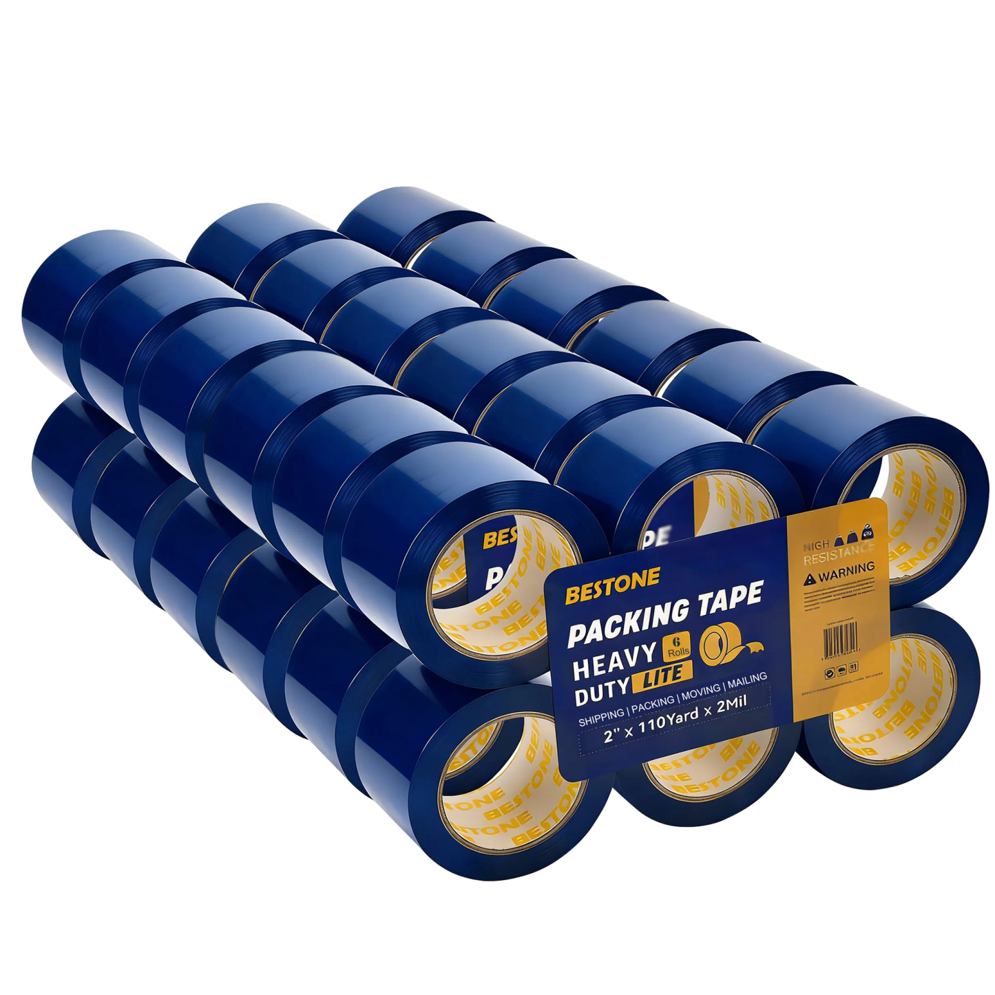 2" x 110 Yard x 2 Mil 36 Rolls Blue Packing Tape