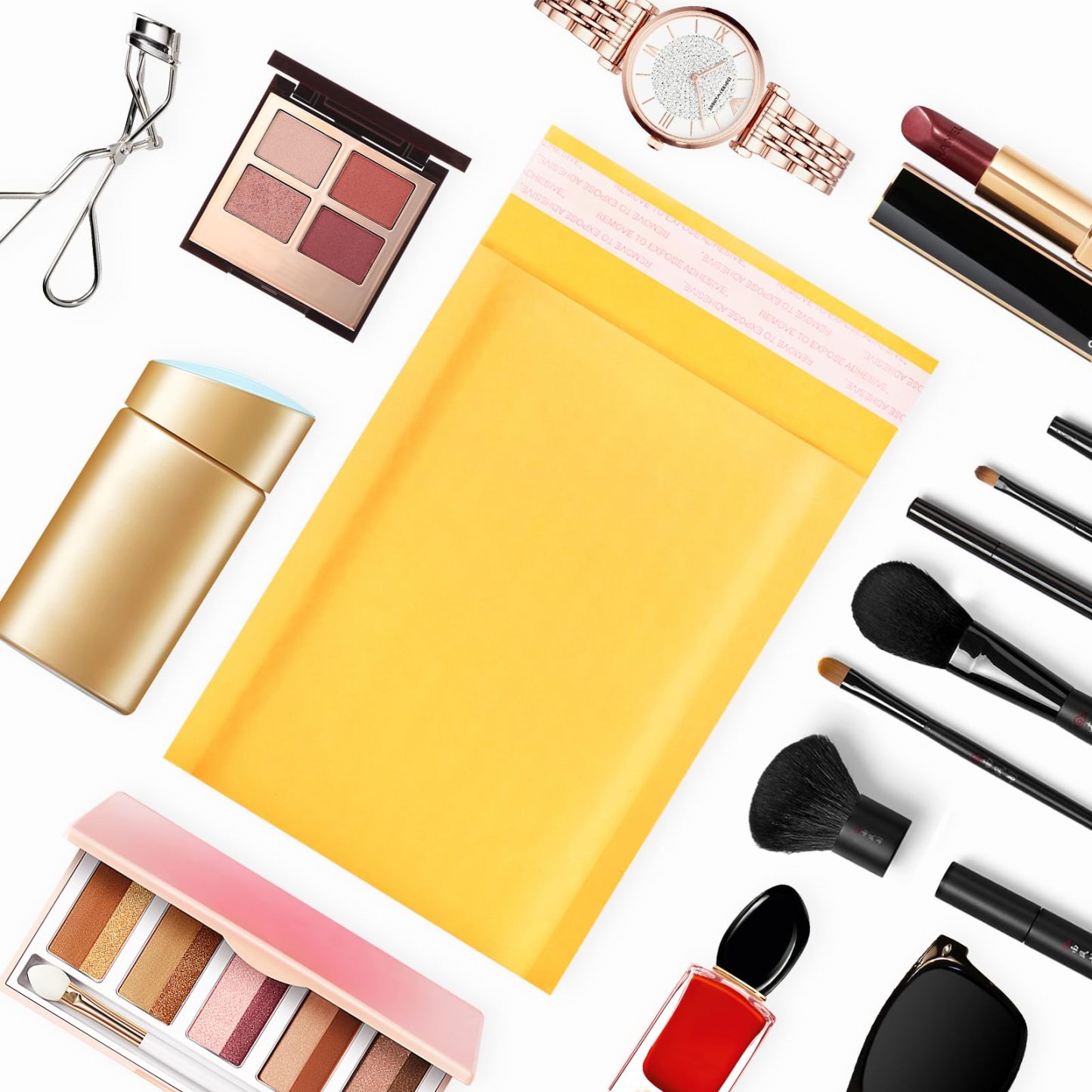 5" x 9" Kraft Bubble Mailers 250 Pack - Self-Sealing Padded Shipping Bags, Eco-Friendly-BESTONE®