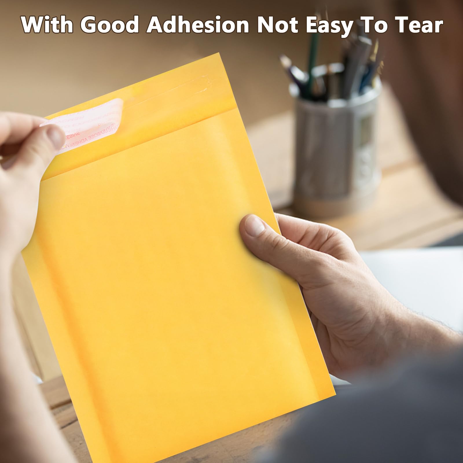 14.25" x 19" 50 Pack Kraft Bubble Mailers - Tear-Resistant Self-Sealing Shipping Bags-BESTONE®