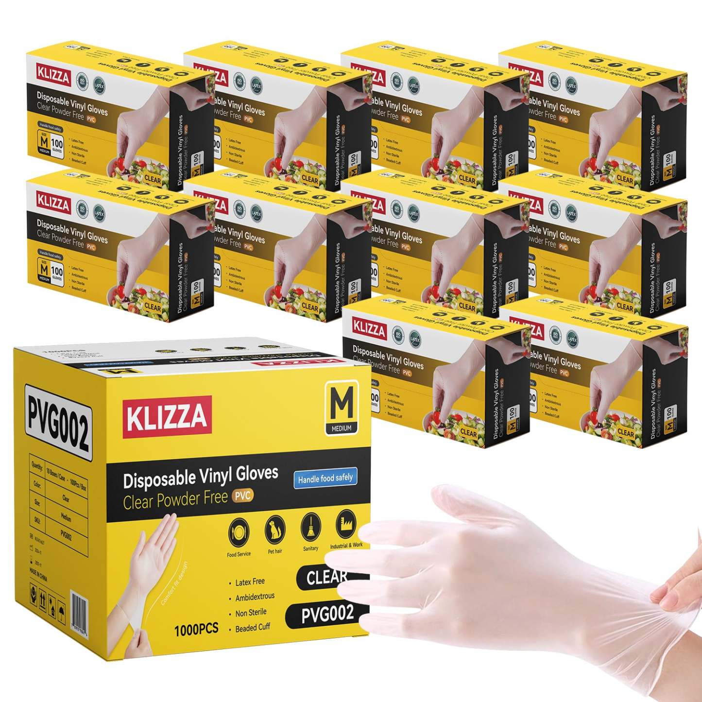 BESTONE® KLIZZA® Vinyl Gloves-usbestone