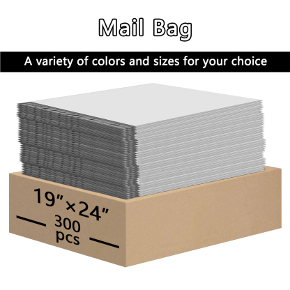 19" x 24" Poly Mailers - 300 PCS Bulk Pack - Self-Sealing Shipping Envelopes