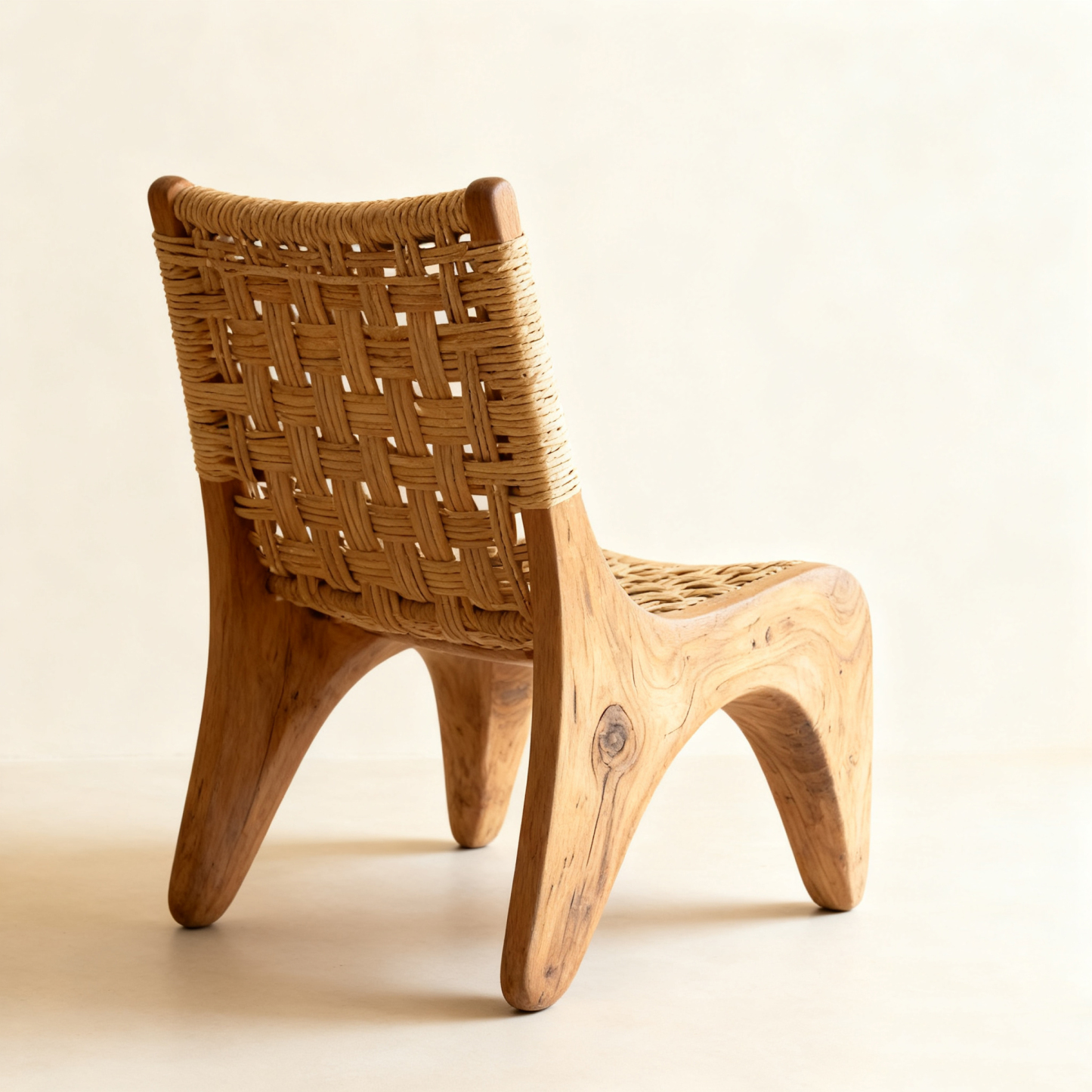 Fonott fa művészeti pihenőszék