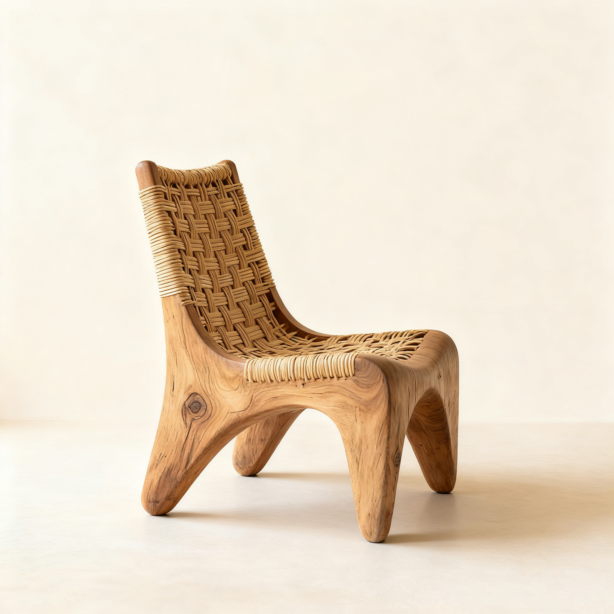 Fonott fa művészeti pihenőszék