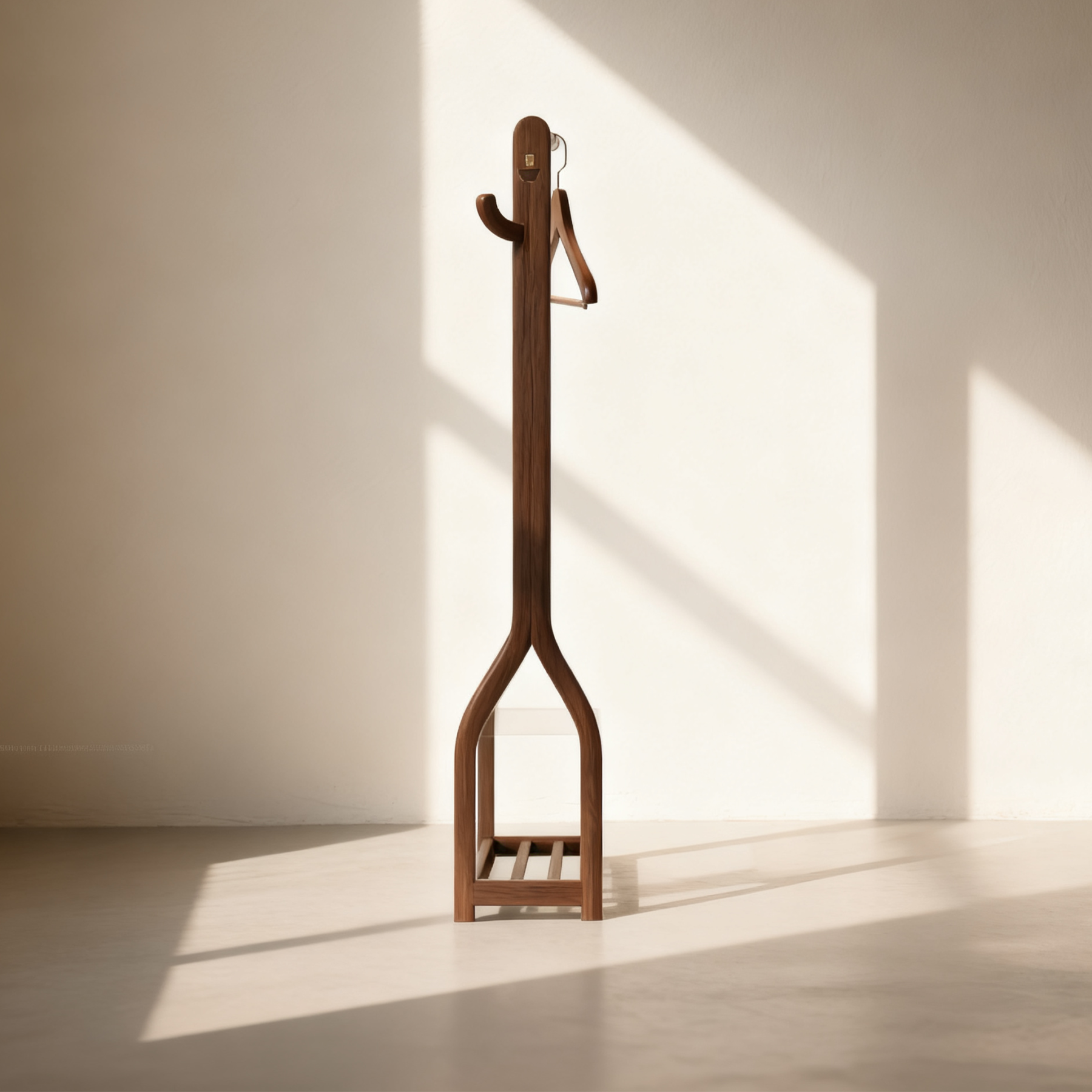  Diófa ruhafogas állvány