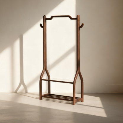  Diófa ruhafogas állvány