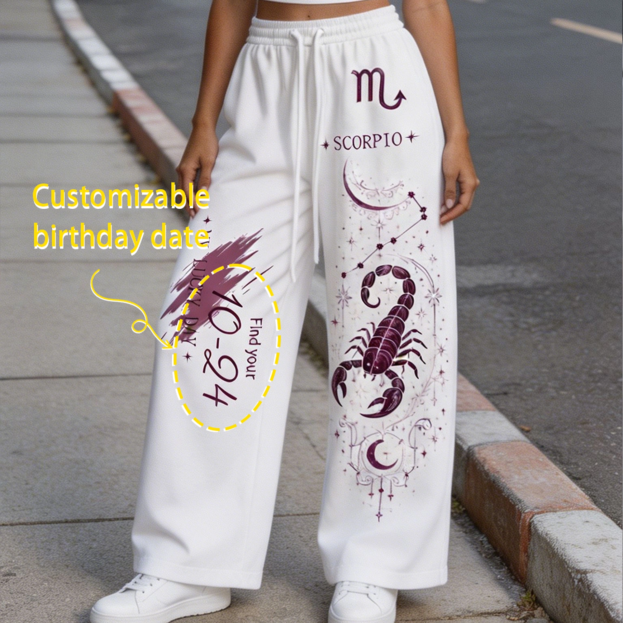 Scorpio Cosmic Series Women's T-Shirt & Elasticated Trousers Two-Piece Set
