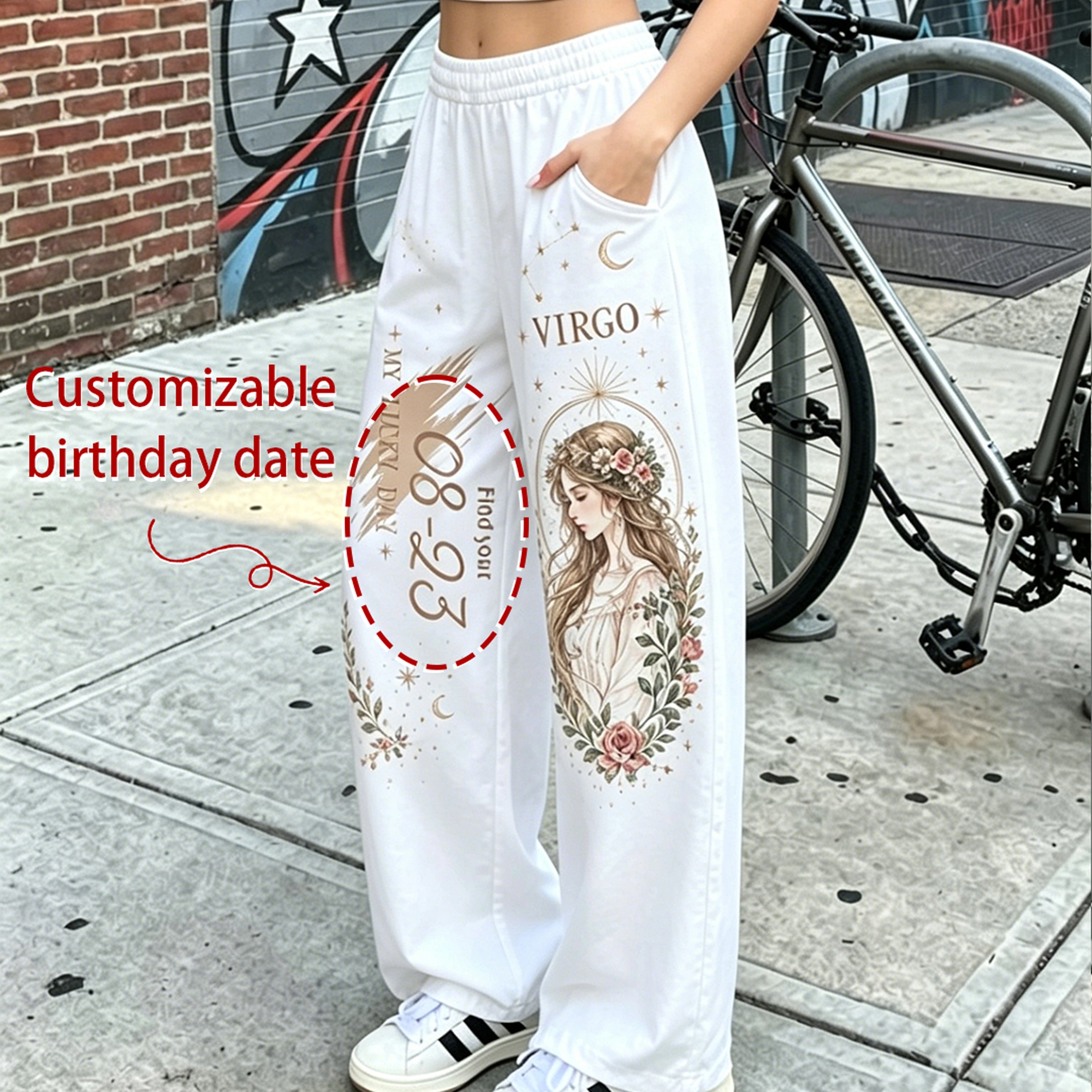Virgo Zodiac Series Women's T-Shirt & Elasticated Trousers Two-Piece Set
