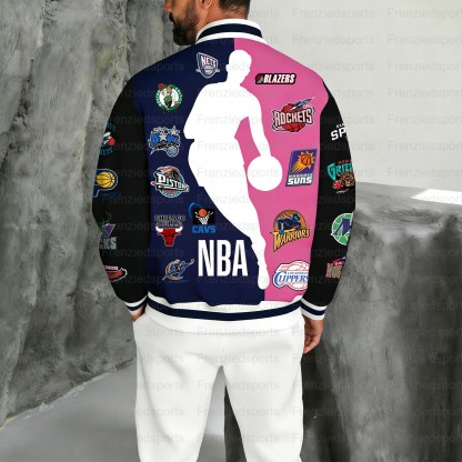 Unisex "NBA" Graphic Streetwear Vintage Jacket