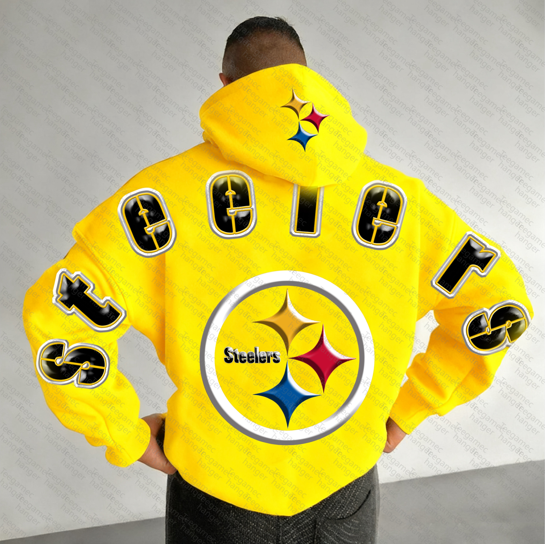 Unisex "NFL" Graphic Streetwear Vintage Plush Hoodie