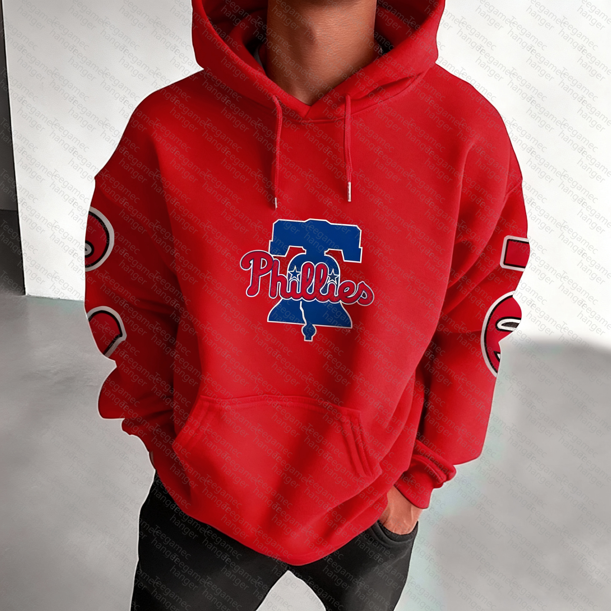 Unisex "Philadelphia Phillies" Graphic Streetwear Vintage Plush Hoodie