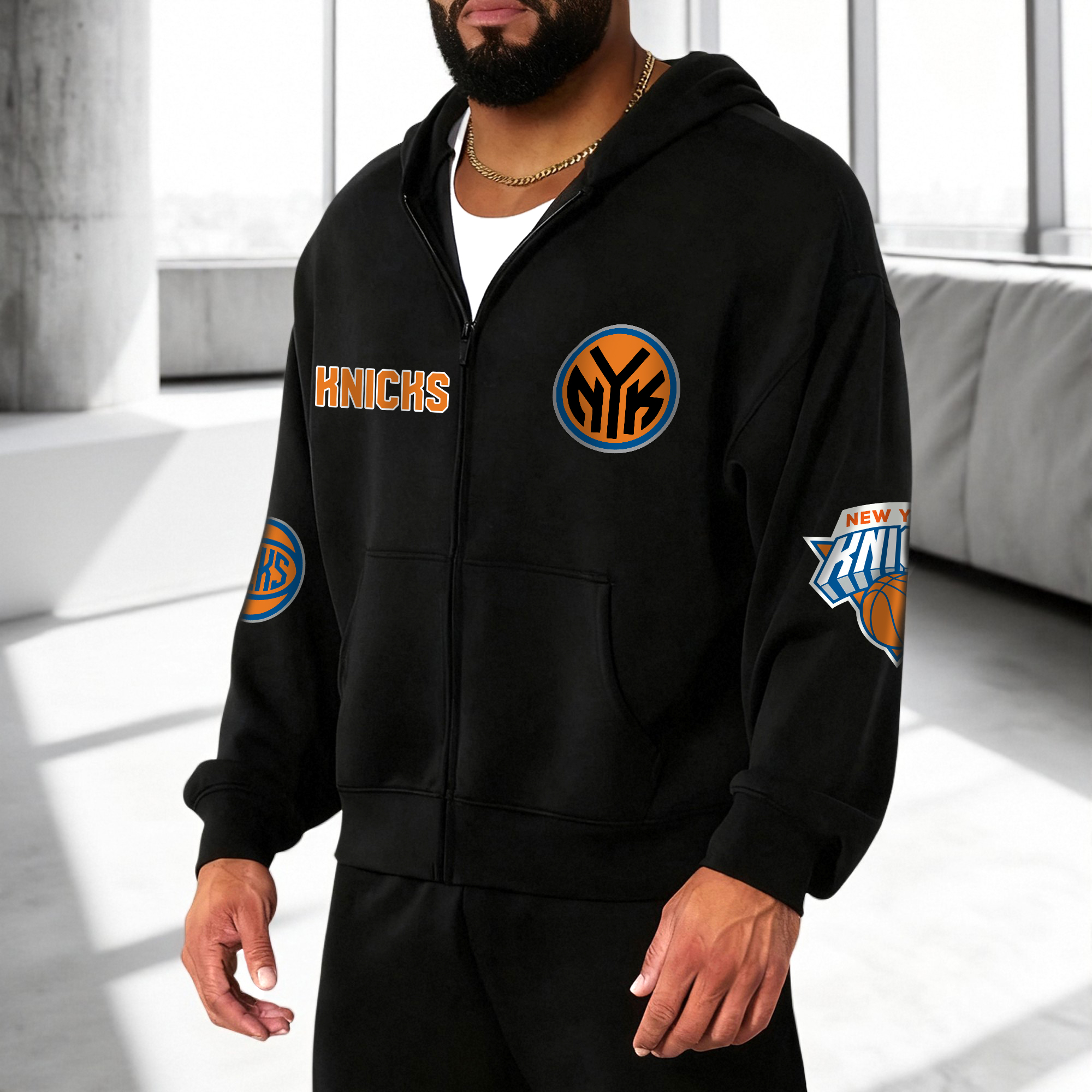 Unisex Graphic Streetwear Vintage Zipper Cardigan Plush Hoodie