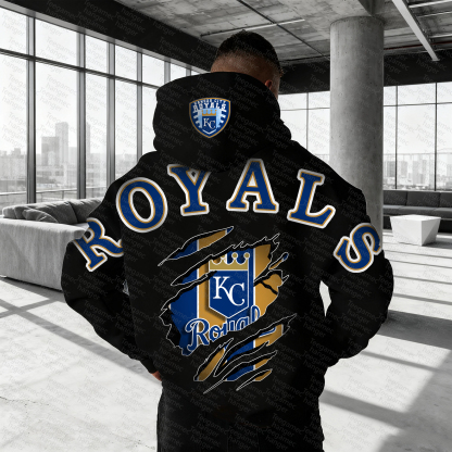 Unisex "Kansas City Royals" Graphic Streetwear Vintage Plush Hoodie