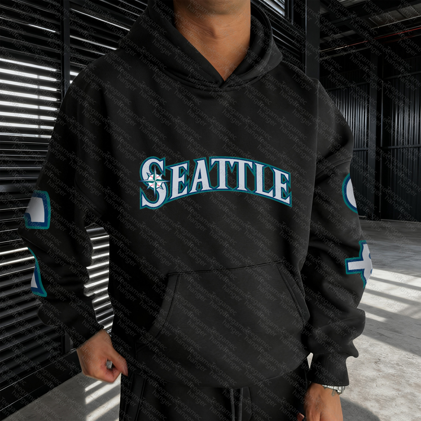 Unisex "Seattle Mariners" Graphic Streetwear Vintage Plush Hoodie