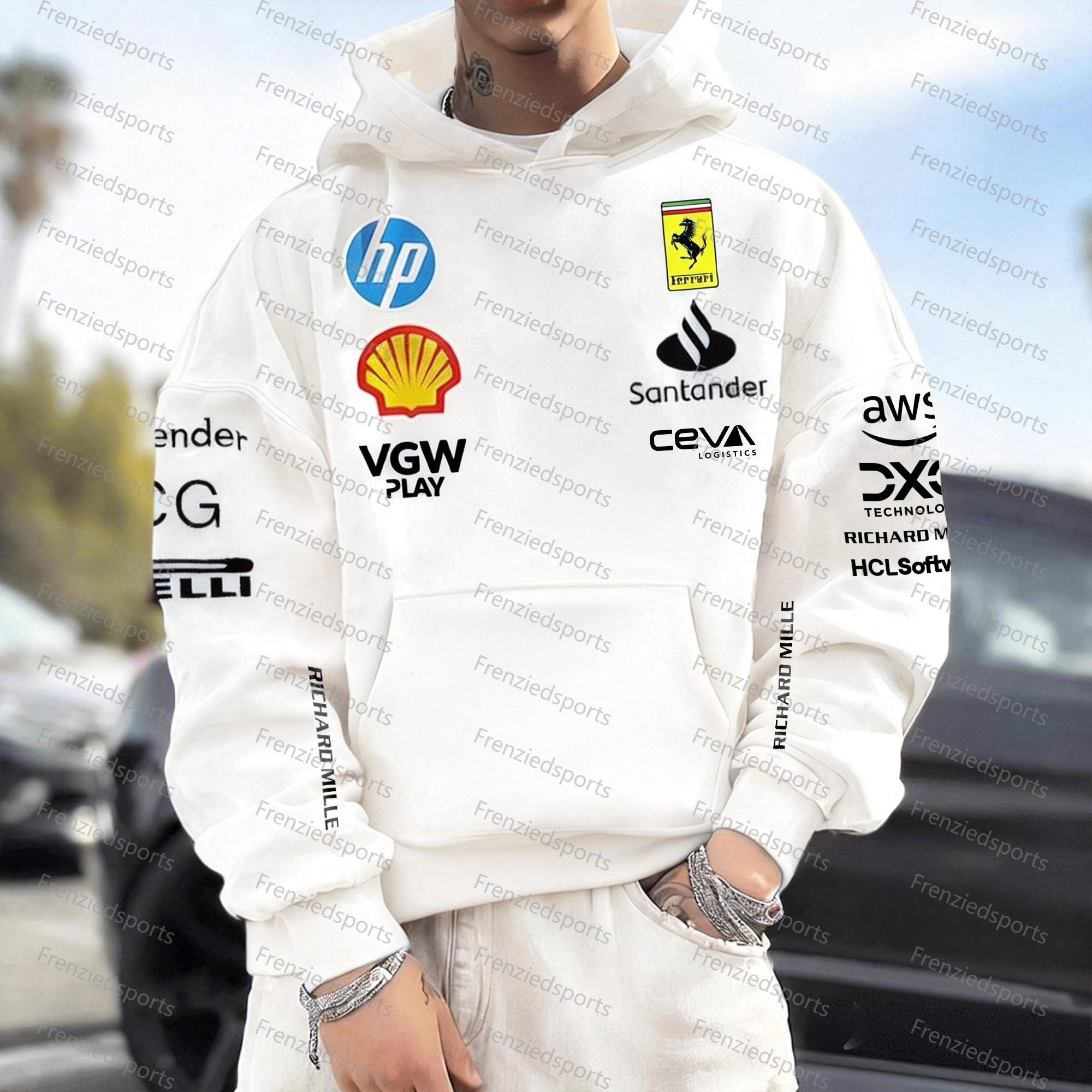 Unisex "F1" Graphic Streetwear Vintage Plush Hoodie