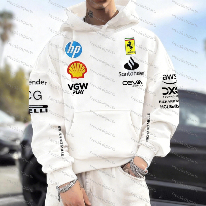 Unisex "F1" Graphic Streetwear Vintage Plush Hoodie