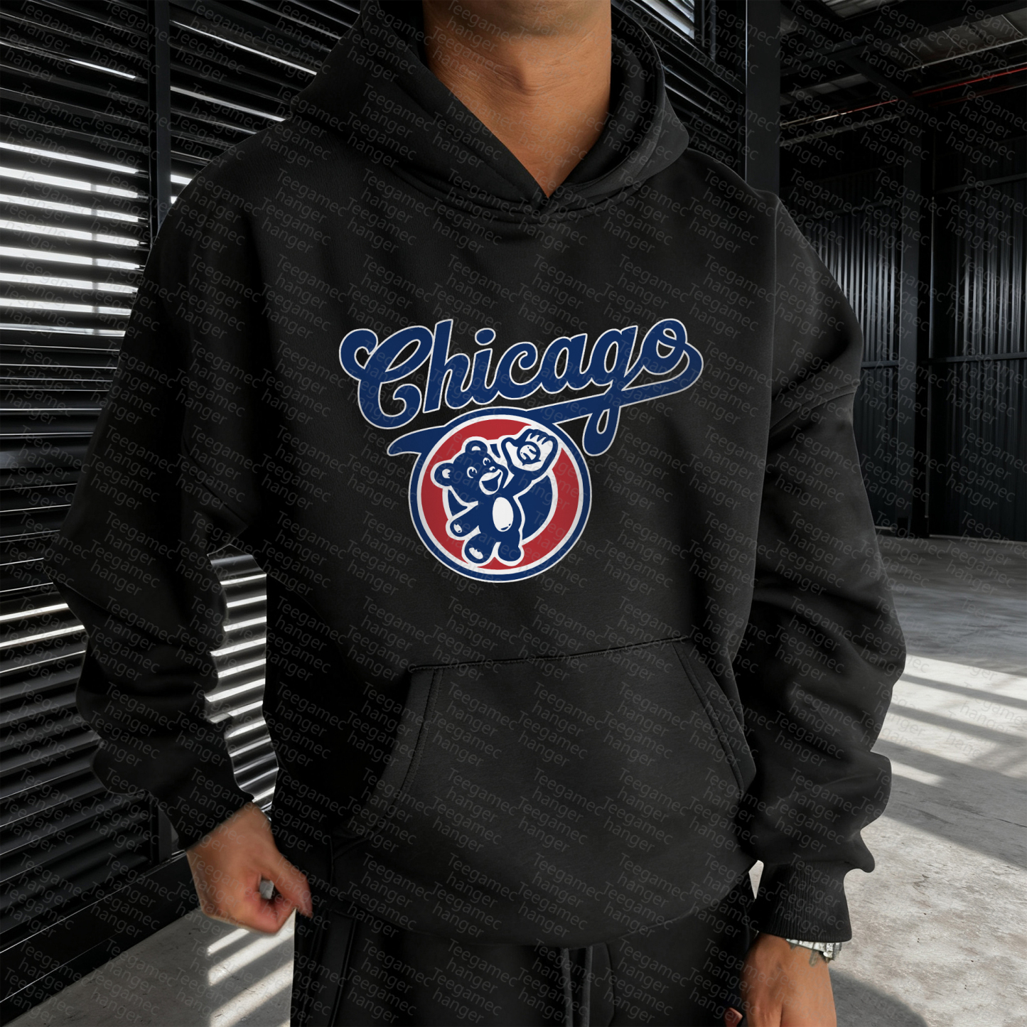 Unisex "Chicago Cubs" Graphic Streetwear Vintage Plush Hoodie