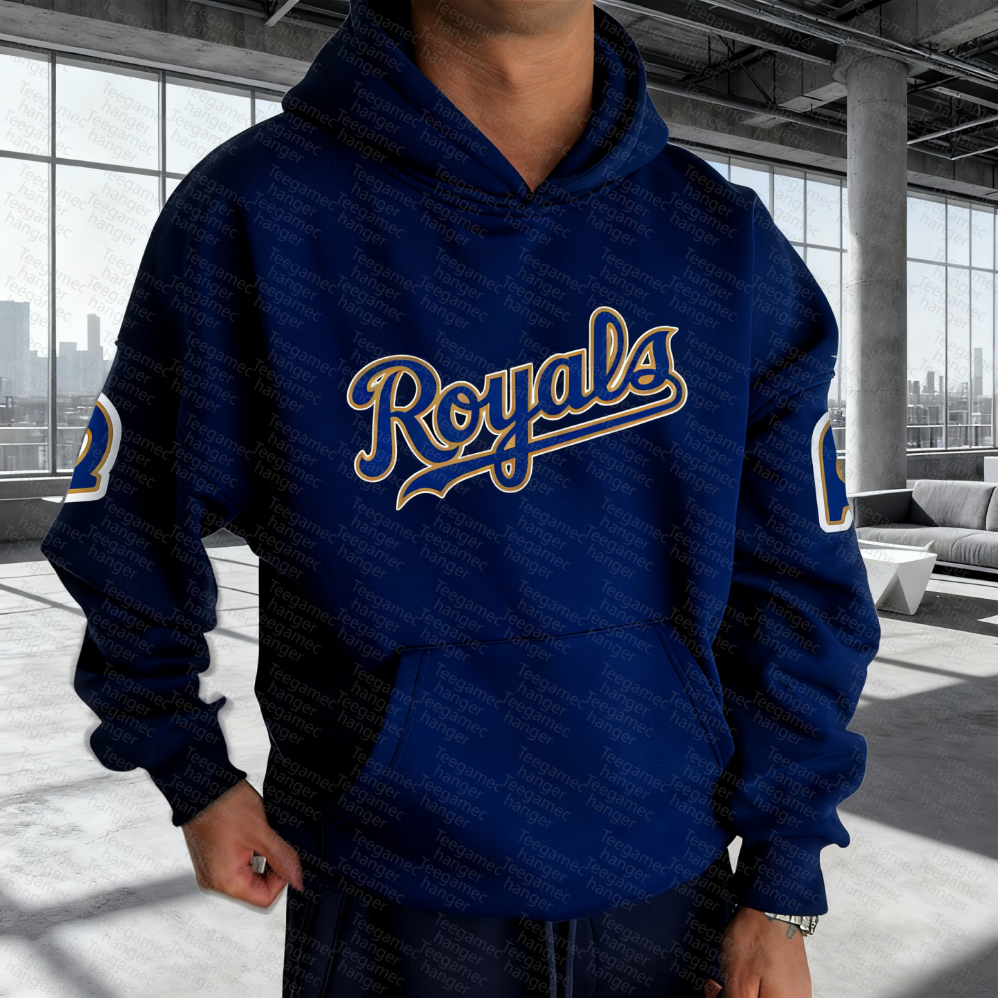 Unisex "Kansas City Royals" Graphic Streetwear Vintage Plush Hoodie