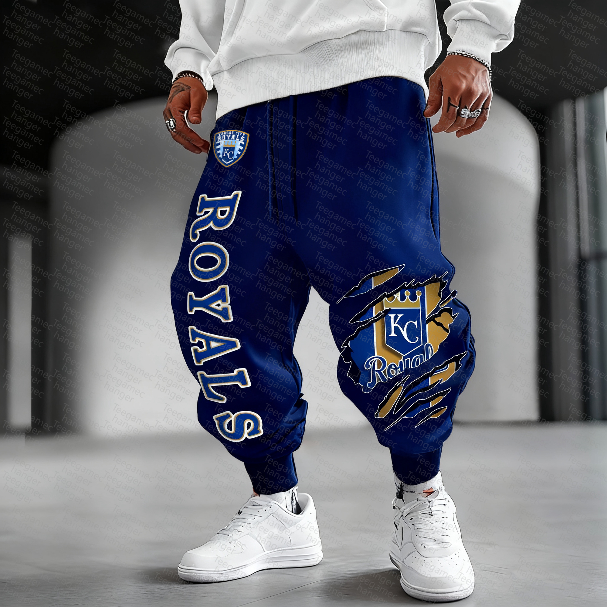 Unisex "Kansas City Royals" Casual  Streetwear  Plush Pants