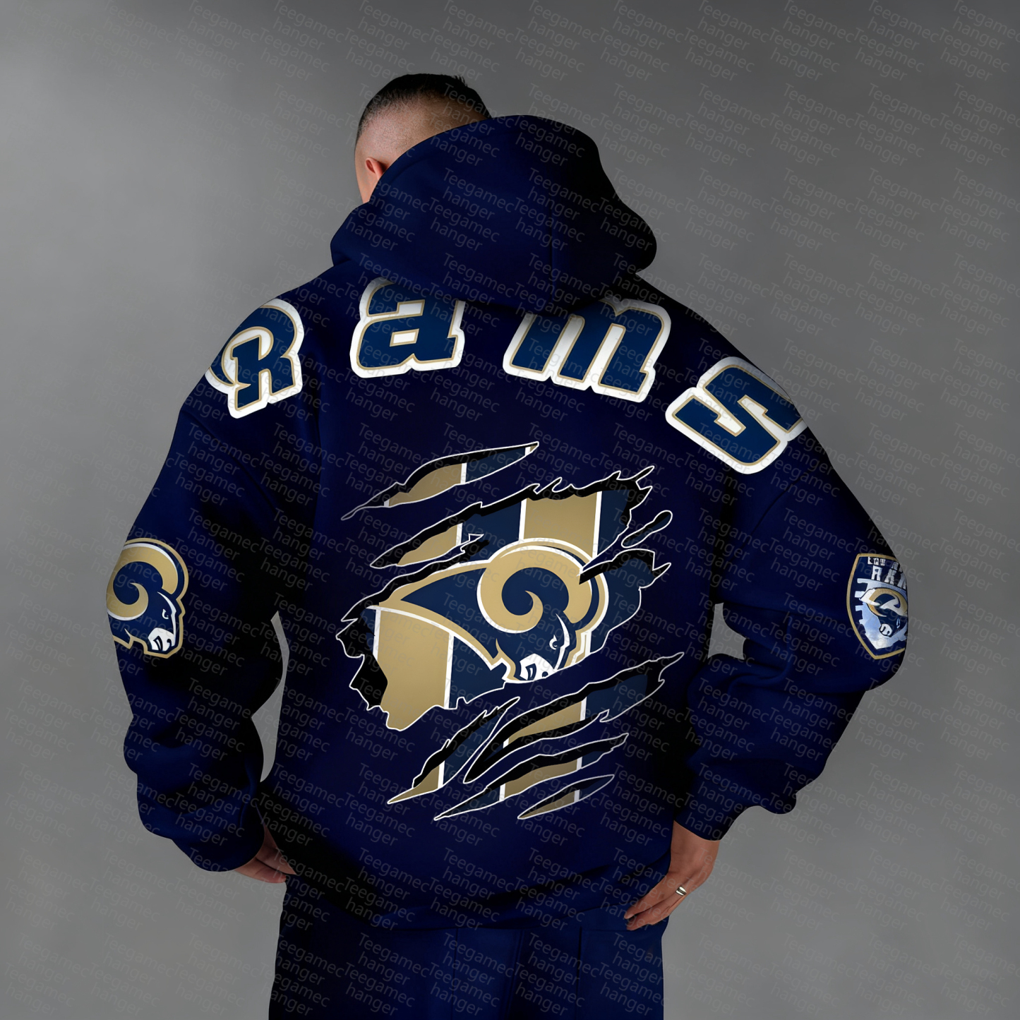 Unisex "NFL" Graphic Streetwear Vintage Plush Hoodie