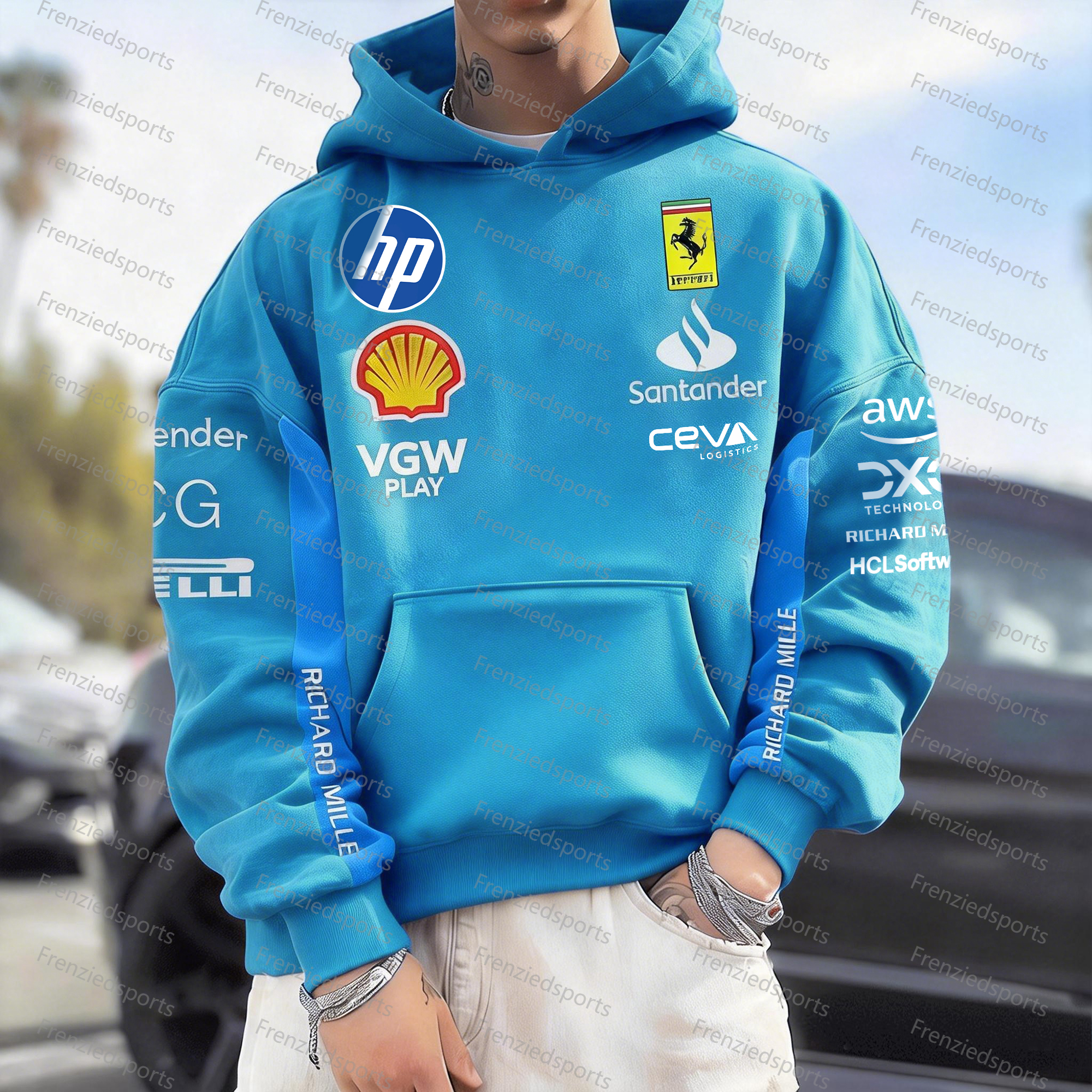 Unisex "F1" Graphic Streetwear Vintage Plush Hoodie