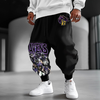 Unisex Oversized Football Harem Pants