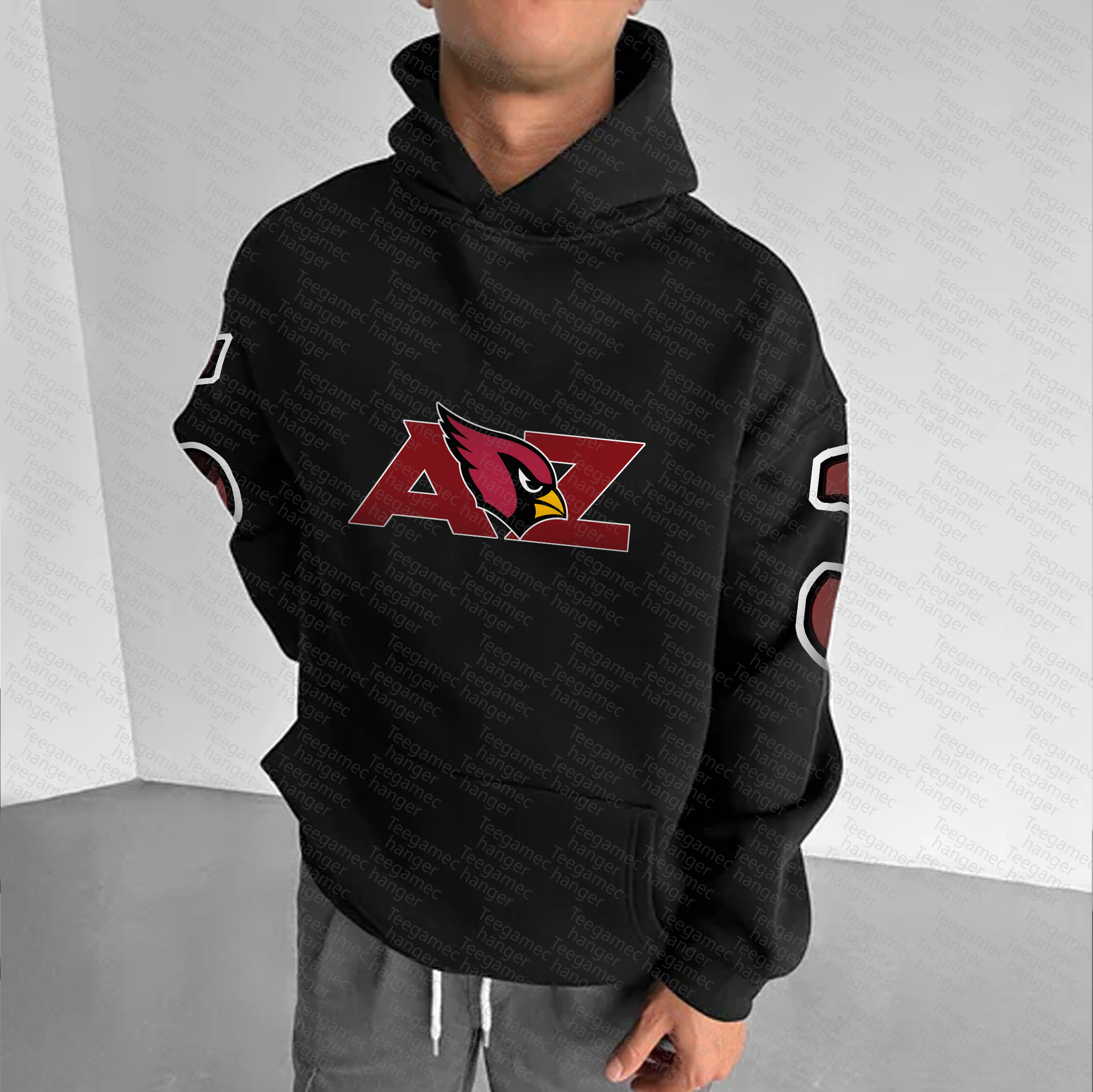 Unisex "Arizona Cardinals" Graphic Streetwear Vintage Plush Hoodie