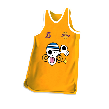 Unisex Vintage Basketball uniform丨 Lakers X One Piece 