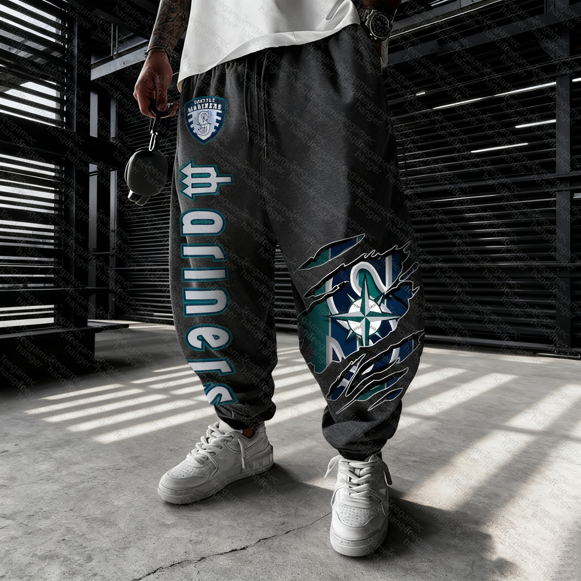 Unisex "Seattle Mariners" Casual  Streetwear  Plush Pants